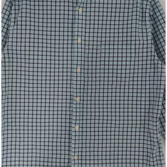 Merona Men's Long Sleeve Checked Cotton Button Down Shirt, Size L. - Picture 4 of 8